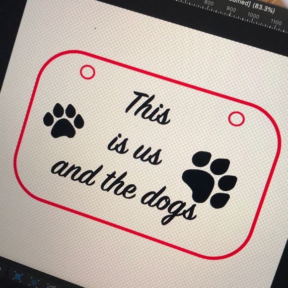 Dovajean Other - HOME, You Me and the dogs wood sign, 2 for SO